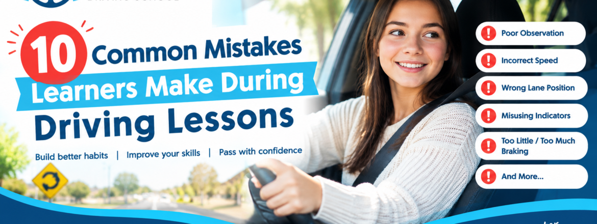 10 Common Mistakes Learners Make During Driving Lessons